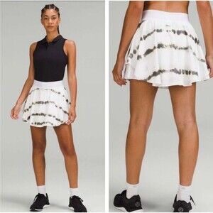 Lululemon Court Rival High Rise Skirt Skort 4  Transverse Green Multi Athletic